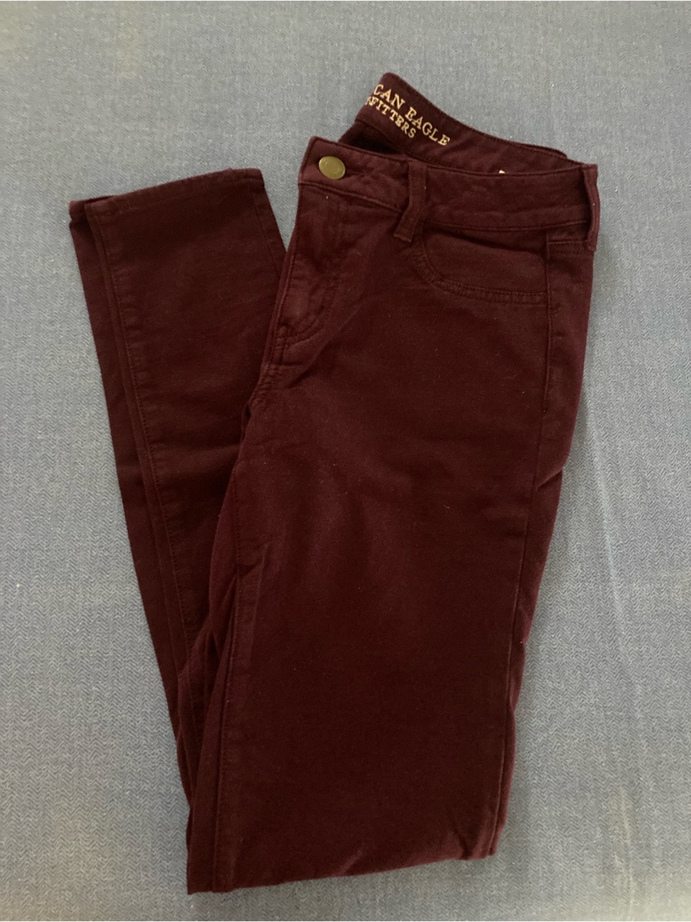 American Eagle Burgundy Jeggings, Size 10